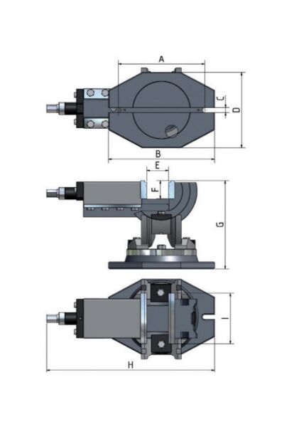 Optimum MV3-75 Üç Açılı Mengene 75 mm