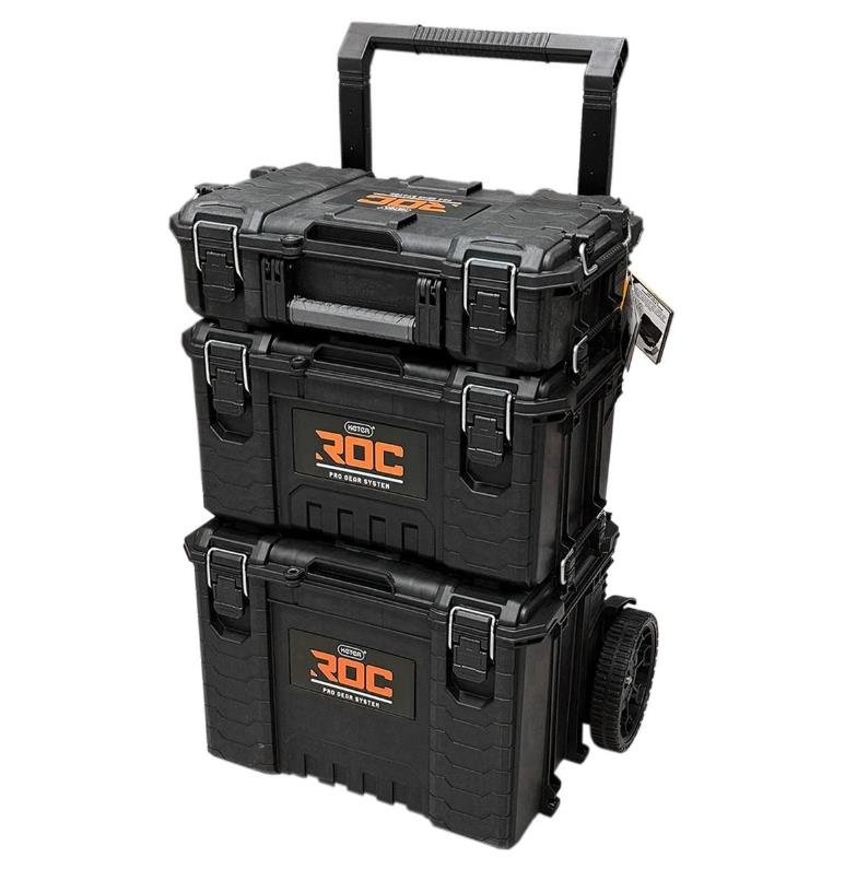 Keter Rigid Roc Set Tekerlekli Takım Çantası 3'lü Set
