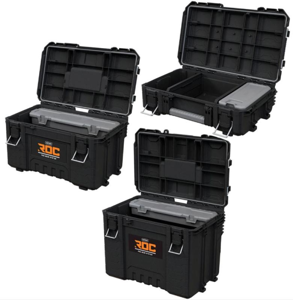 Keter Rigid Roc Set Tekerlekli Takım Çantası 3'lü Set