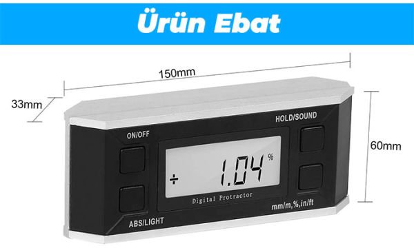 Loyka Jumbo Mag Dijital Eğim Ölçer