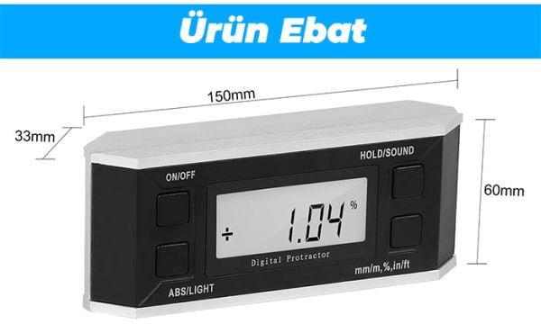 Loyka Jumbo Mag Dijital Eğim Ölçer
