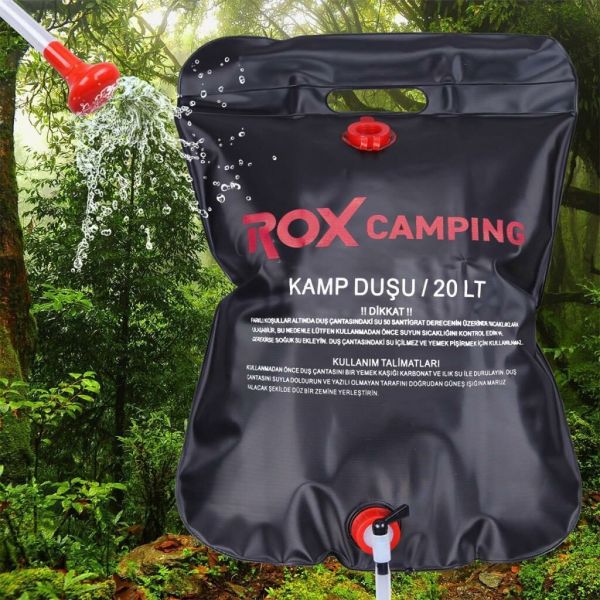 20 Litre Kamp Duşu | Taşınabilir Outdoor Duş Sistemi | Rox Camping 0114
