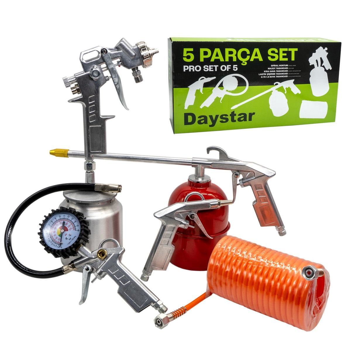 Daystar Havalı Alet ve Aksesuar Seti 5 Parça