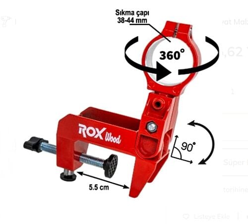 Rox Wood 0262 Tezgah Tipi Alüminyum Matkap Sabitleme Mengenesi