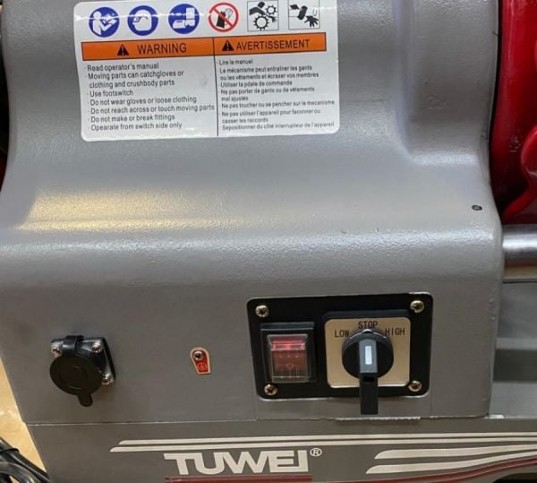 Tuwei  TWT-1T50B Tezgah Tipi Boru Paftası Manuel Kafa 1/2''-2''