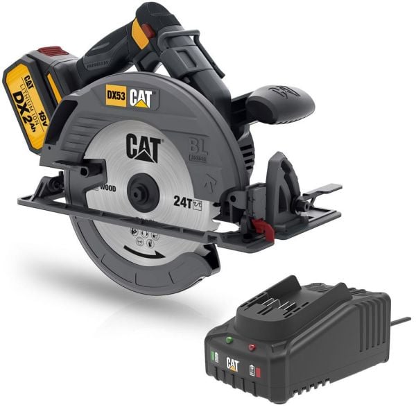 CAT DX53BC Li-ion Tek Akülü Şarjlı Daire Testere 18Volt 2.0Ah /185mm