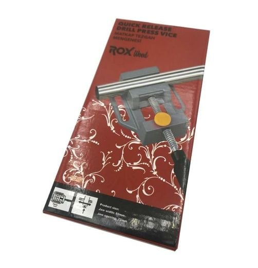 Rox Wood 0094 Alüminyum Mini Sütunlu Matkap Tezgahı Mengenesi 70 mm