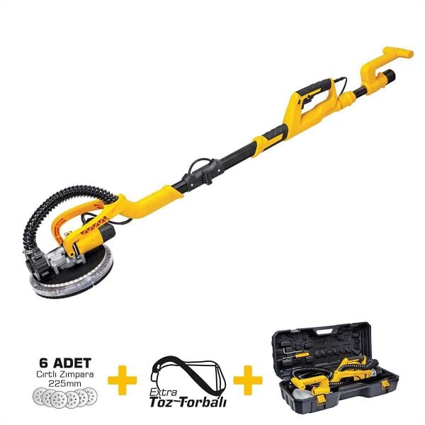 SGS 5200 Işıklı ve Kademeli Duvar ve Alçı Zımpara Makinası 750 W