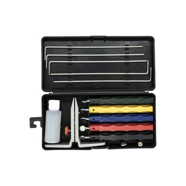 Açılı Bıçak Bileme Seti | 5 Taşlı Bushcraft Bileme Sistemi | Rox Camping 0120