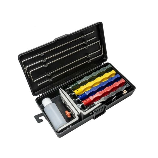 Açılı Bıçak Bileme Seti | 5 Taşlı Bushcraft Bileme Sistemi | Rox Camping 0120