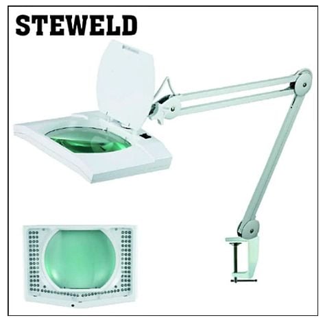 Steweld 8069LED Led Işıklı Masa Bağlantılı Büyüteç 3 X
