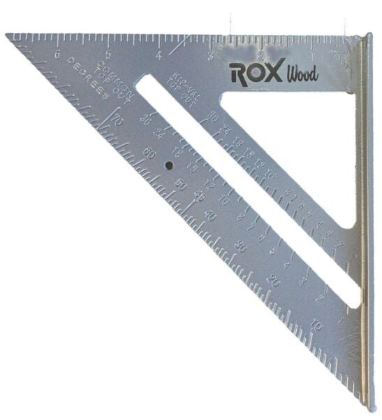 Rox Wood 0099 Alüminyum Üçgen Marangoz Gönye 7 inç