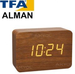 TFA  Ahşap Termometre Saat