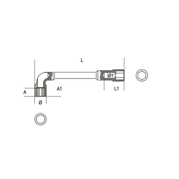 Beta 932 Pipo Anahtar 7x7mm