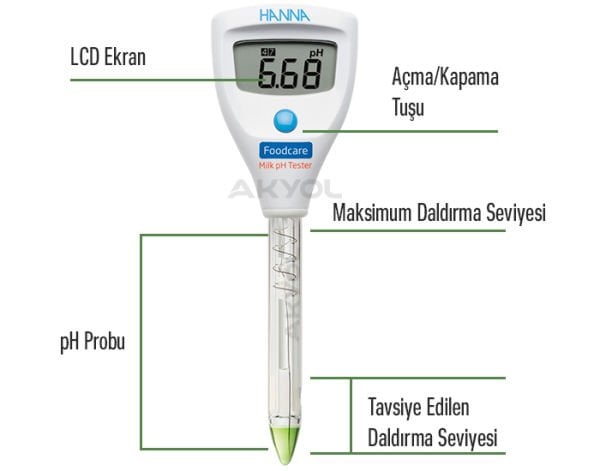 Hanna HI981034 Süt pH Test Cihazı