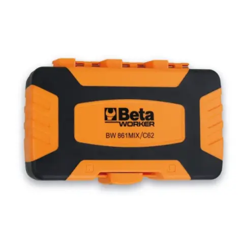 Beta 861MIX/C62 BW Bits Uç Takımı – Profesyonel 62 Parça Vidalama Bits Seti
