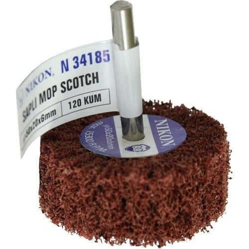 Nikon Saplı Mop Zımpara 120 Kum 50x20x6mm 10 adet