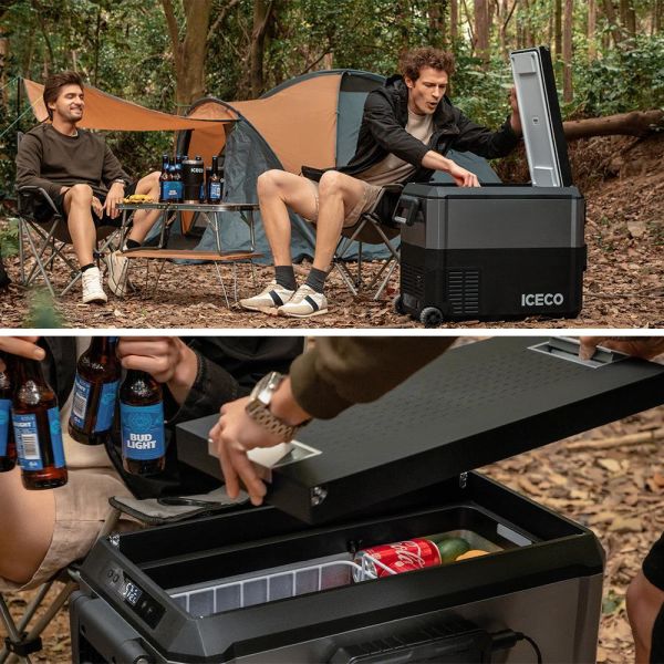 ICECO 47 Litre Tekerlekli Kompresörlü Oto Buzdolabı/Dondurucu 12/24Volt