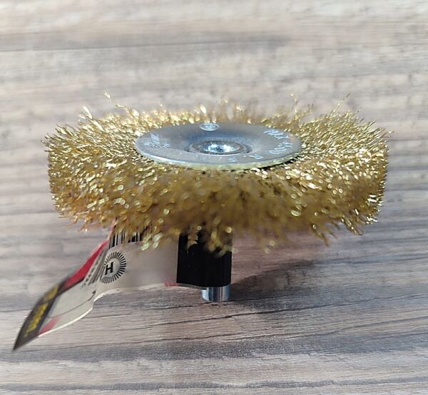 Hawk Sarı Telli Pimli Daire Fırça Ø 75x10mm - 30 adet