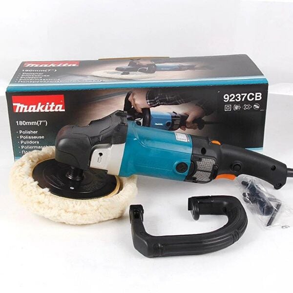 Makita 9237CB 180 mm Polisaj Makinası 1200W – Devir Ayarlı Profesyonel Pasta Cila Makinesi