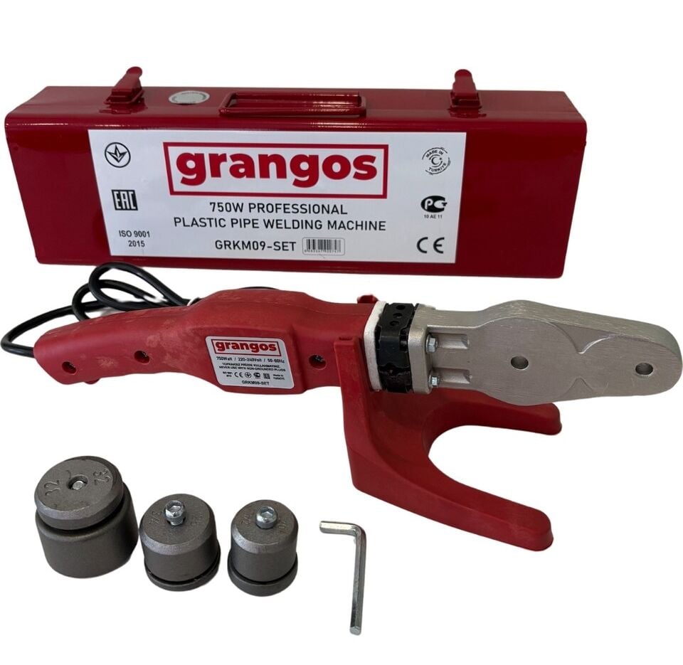 Grangos GRKM09-SET 750W Profesyonel Plastik Boru Kaynak Makinesi Setli