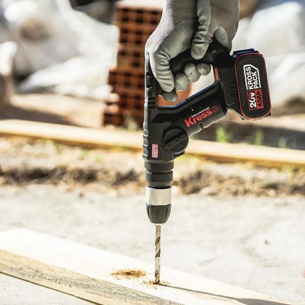 Kress KUC50.2 Çift Akülü Profesyonel SDS-Plus Pnömatik Matkap 20Volt/4.0Ah. - 1.7J  + 10mm Mandren