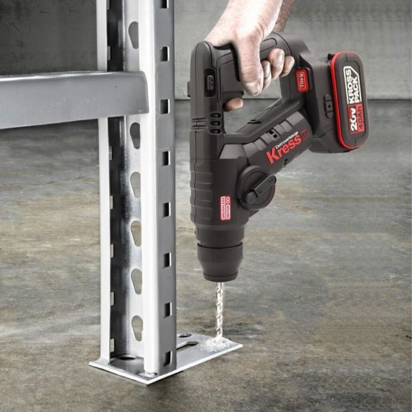 Kress KUC50.2 Çift Akülü Profesyonel SDS-Plus Pnömatik Matkap 20Volt/4.0Ah. - 1.7J  + 10mm Mandren