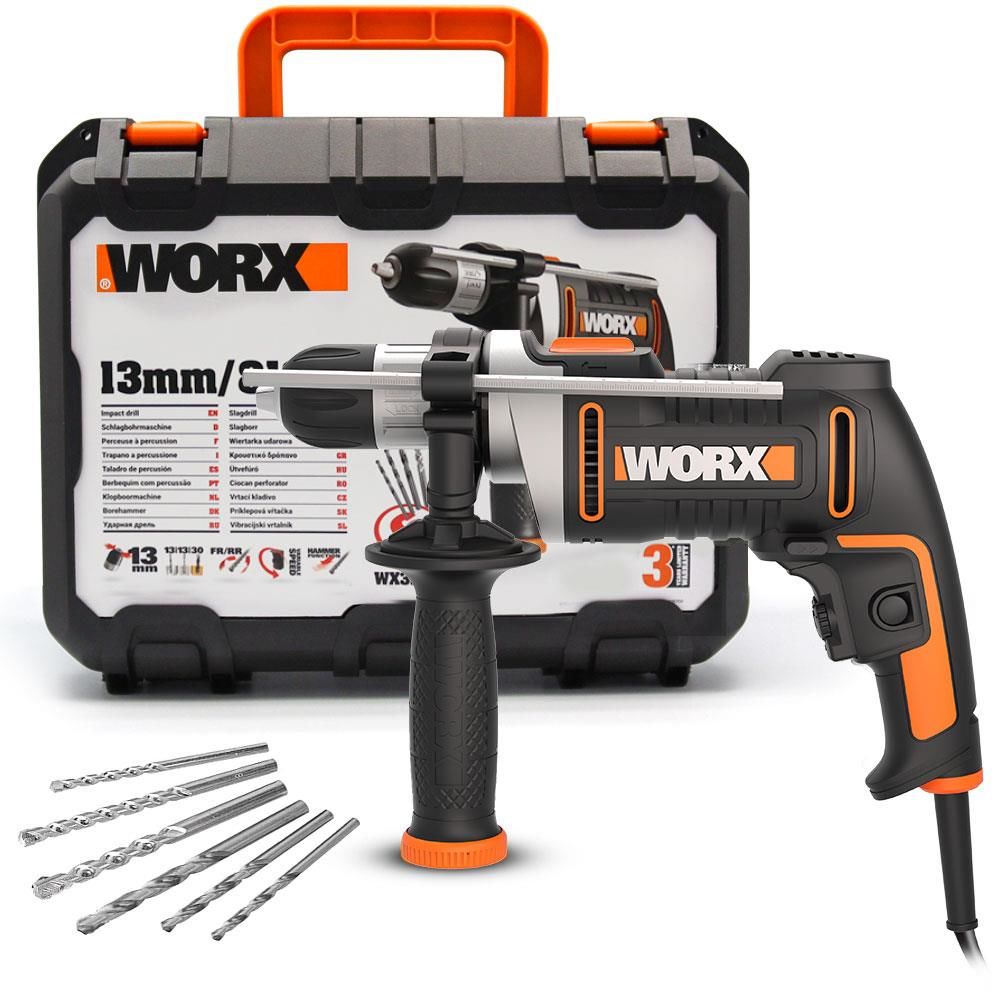 WORX WX328 Darbeli Matkap 810Watt 13mm+ 6 Adet Uç