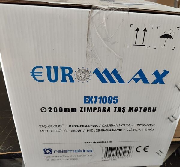 Euromax EX71005 Zımpara Taş Motoru 200 mm- 350W