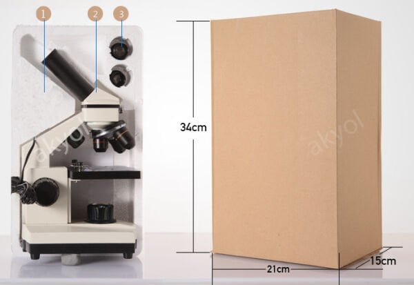 Loyka MG11 Öğrenci Mikroskobu 400x–640x – Monoküler Eğitim Mikroskobu
