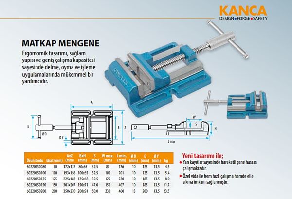 Kanca Matkap Mengenesi 100 mm