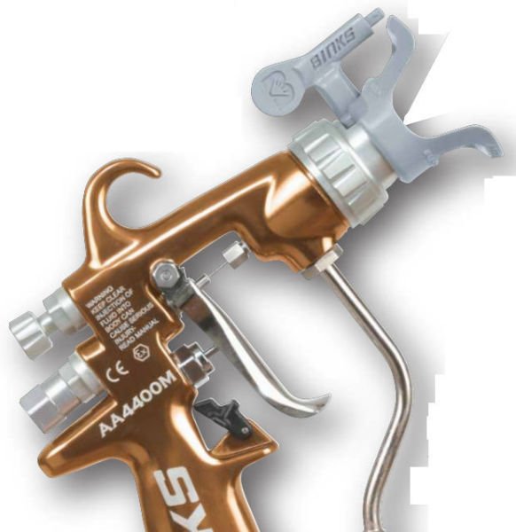 Binks AA4400M TWİST TİP Hava Takviyeli Airless Boya Tabancası (Çevrilebilir Nozul)