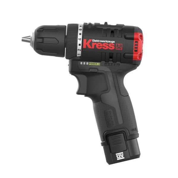 Kress KUA24  Li-ion Çift Akülü Şarjlı Matkap 12Volt/2.0Ah