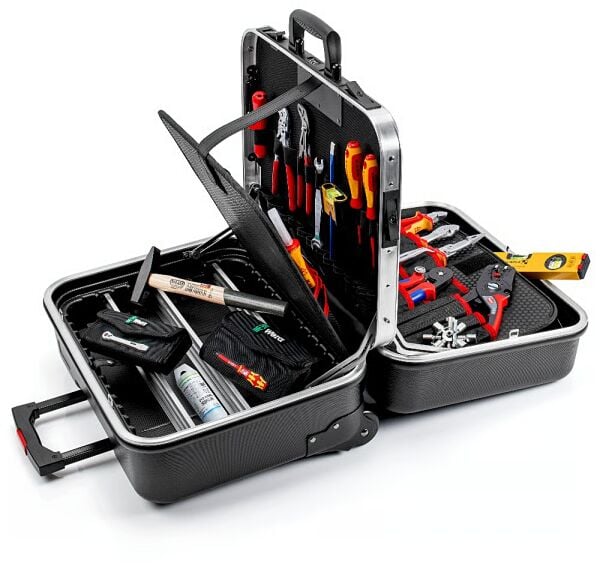 Knipex 00 21 41 ABS Tekerlekli Dolu Takım Çantası 66 Parça | Çekmeli Profesyonel El Alet Seti