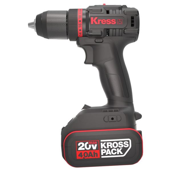 Kress KUA71 Çift Akülü Şarjlı Matkap 20Volt/4.0Ah