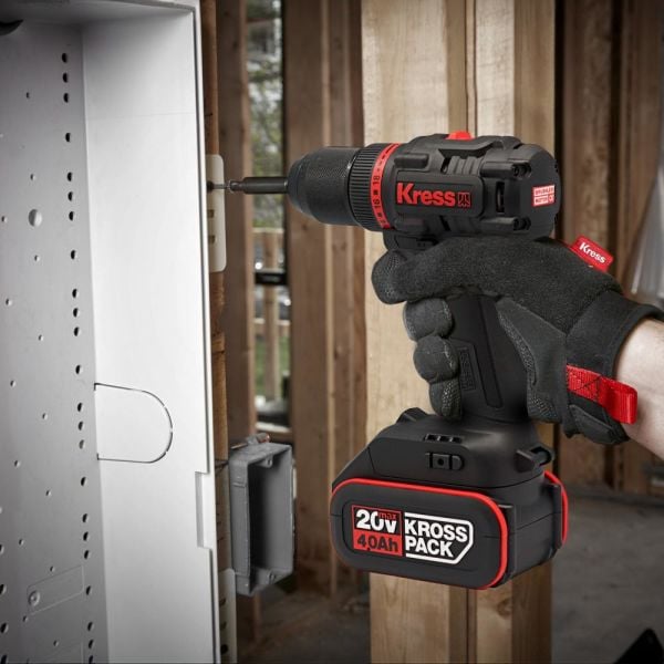 Kress KUA71 Çift Akülü Şarjlı Matkap 20Volt/4.0Ah