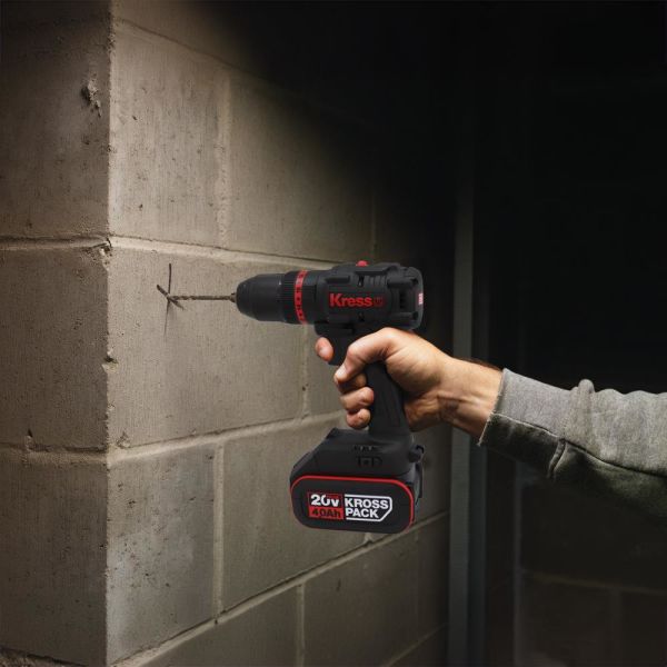 Kress KUC30.91 Şarjlı Darbeli Matkap (Akü Dahil Değildir)  20Volt
