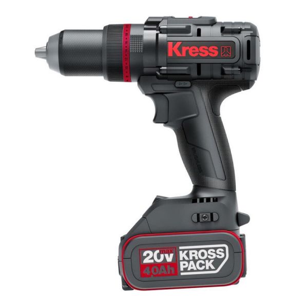 Kress KUC35 Çift Akülü Şarjlı Darbeli Matkap 20Volt/4.0Ah