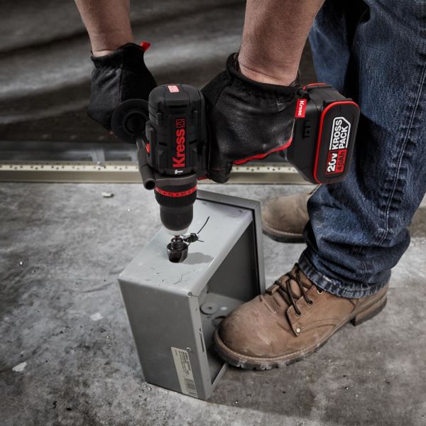Kress KUC35 Çift Akülü Şarjlı Darbeli Matkap 20Volt/4.0Ah