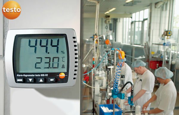Testo 608-H2 Sıcaklık ve Nem Ölçer (ÇOK HASSAS) ALARMLI