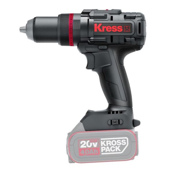 Kress KUC35.91  Şarjlı Darbeli Matkap (Akü Dahil Değildir) 20Volt