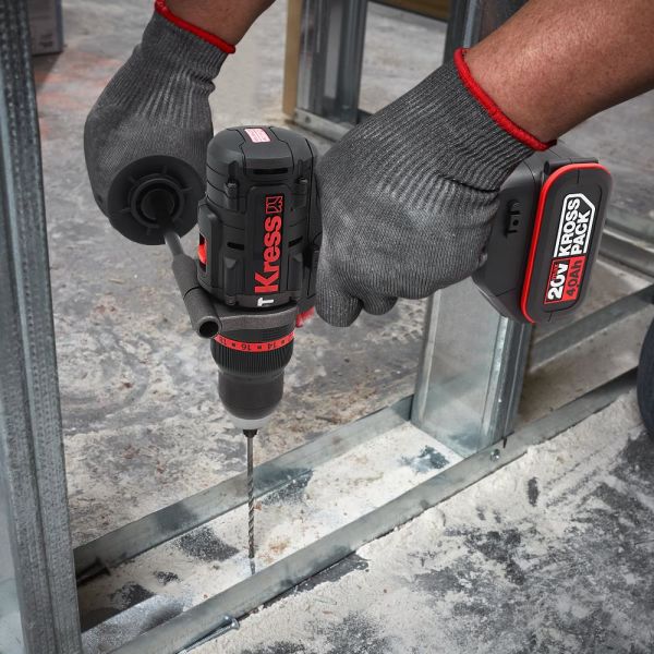 Kress KUC35.91  Şarjlı Darbeli Matkap (Akü Dahil Değildir) 20Volt