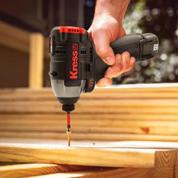 Kress KUB50.2 Çift Akülü 140Nm Şarjlı Darbeli Tornavida  12Volt 2.0Ah