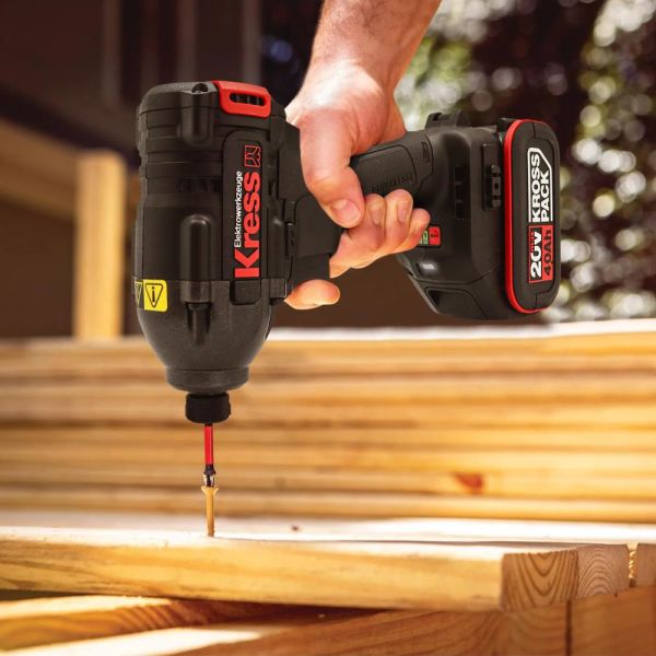 Kress KUB60.2 Çift Akülü Şarjlı Darbeli Tornavida 20Volt 4.0Ah / 230 Nm