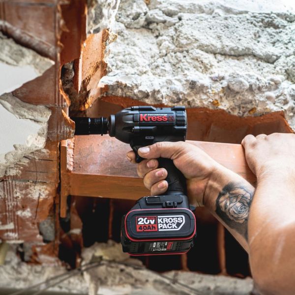 Kress KUB30.91 Şarjlı Somun Sıkma Kömürsüz Profesyonel  20Volt 300Nm (Akü Dahil Değildir)