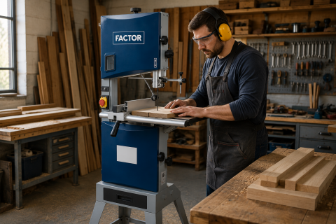 Factor FCWT305 Ahşap Şerit Testere Makinası 305 mm - Profesyonel Hassas Kesim Makinesi
