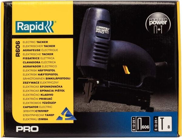 Rapid R606 Elektrikli Zımba 12-25 mm ve Başsız Çivi Tabancası 15-25 mm