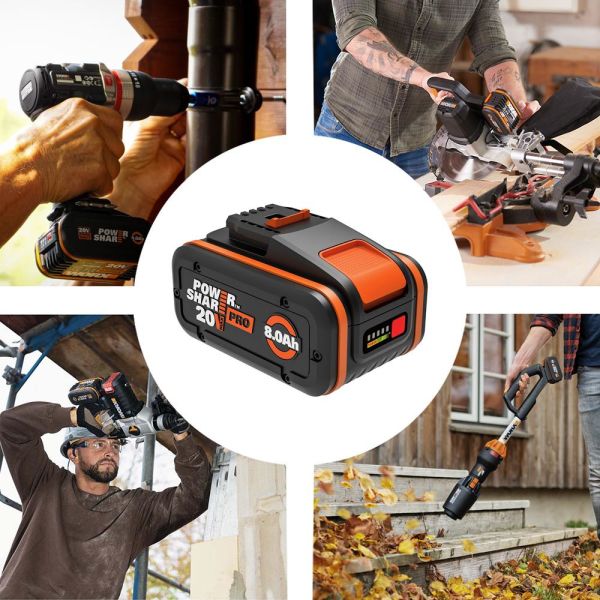 WORX Li-ion Yedek Akü 20Volt 8.0Ah. PowerShare Pro