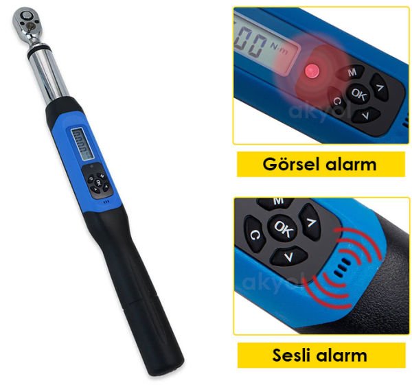 Loyka AWJ4-0200 Cırcır Başlı Dijital Torkmetre 200Nm -1/2