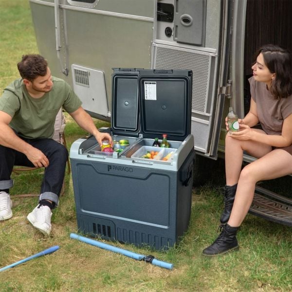 PARAGO PE65B Oto Buzdolabı Kompresörlü Dondurucu Çift Bölmeli 12/24Volt 65 Litre